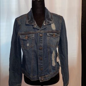Button down jean jacket